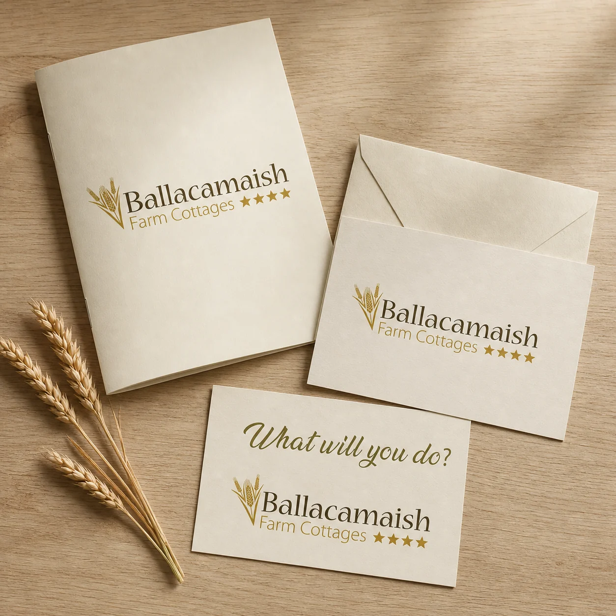 Ballacamaish Farm Cottages welcome folder