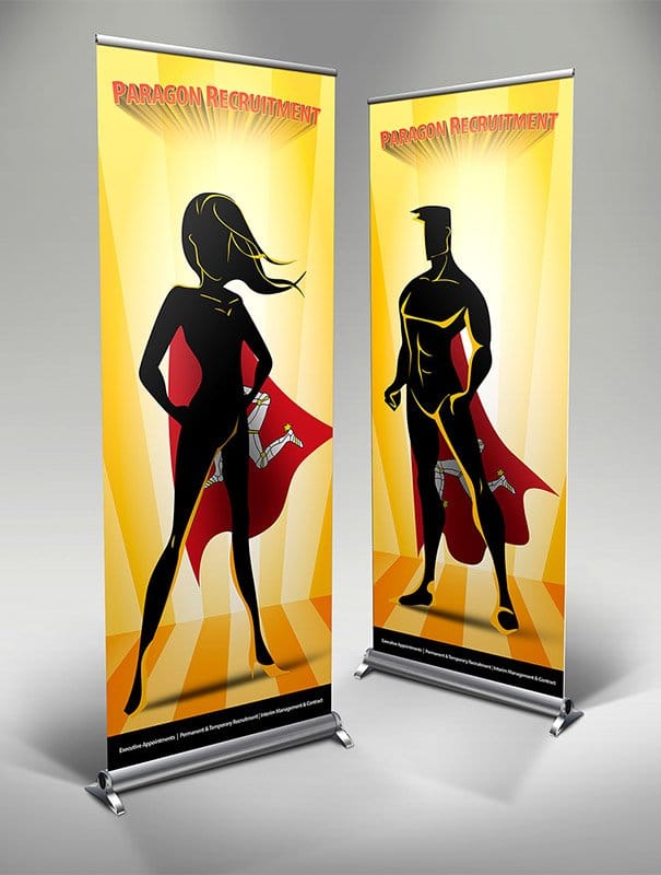 Paragon Recruitment temporary team display banners