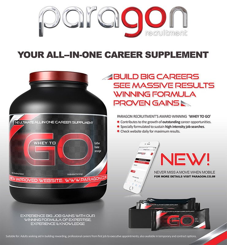 Paragon Recruitment career supplement advertising artwork