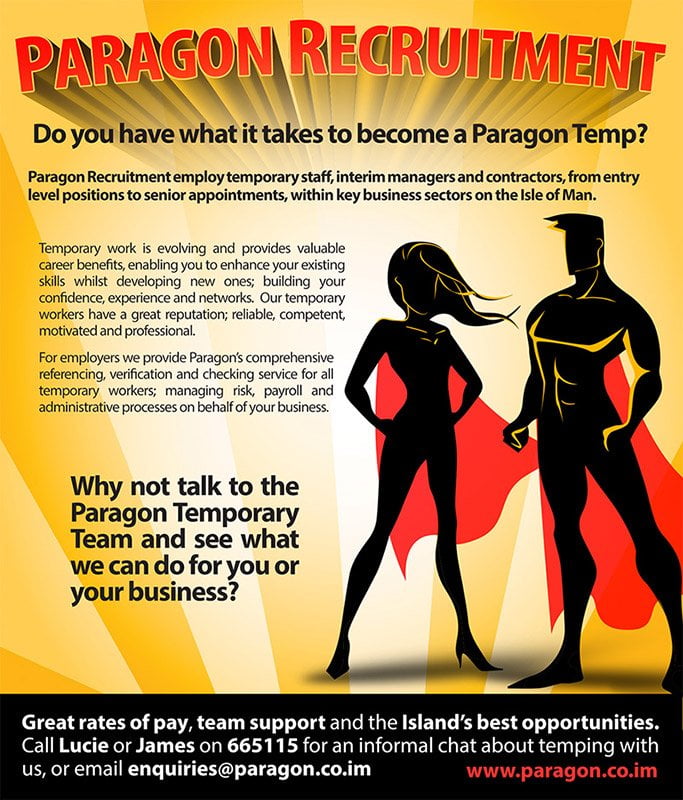 Paragon Recruitment temporary staff campaign artwork