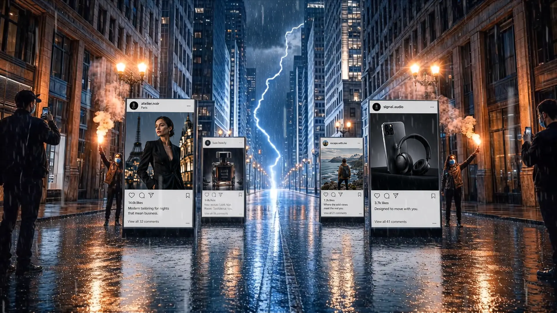 RockinSocial cinematic website and brand work