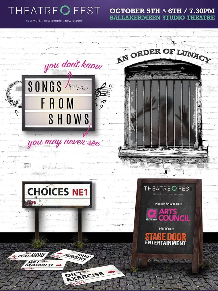 Stage Door Entertainment identity presented in an anonymous theatrical marquee setting