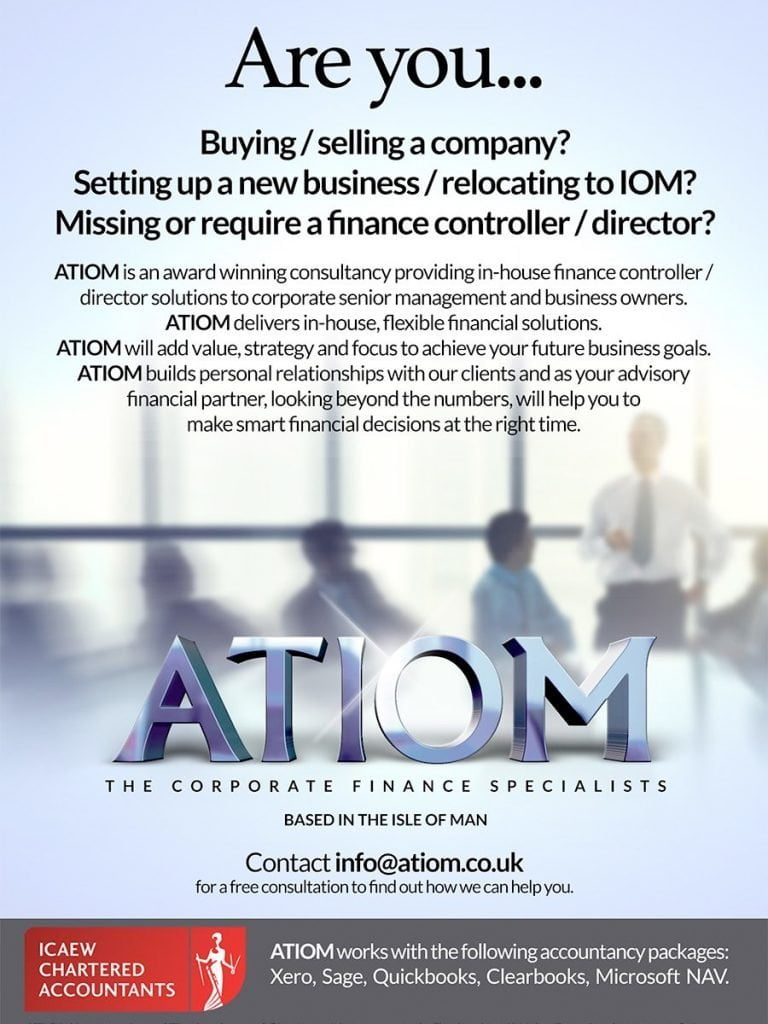 ATIOM Logo Design Isle of Man